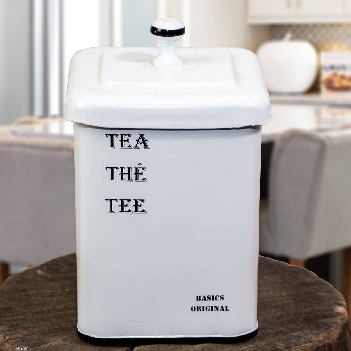 Antikas - Wholesale Food Storage Container - White iron tin for tea, storage jar, decoration0