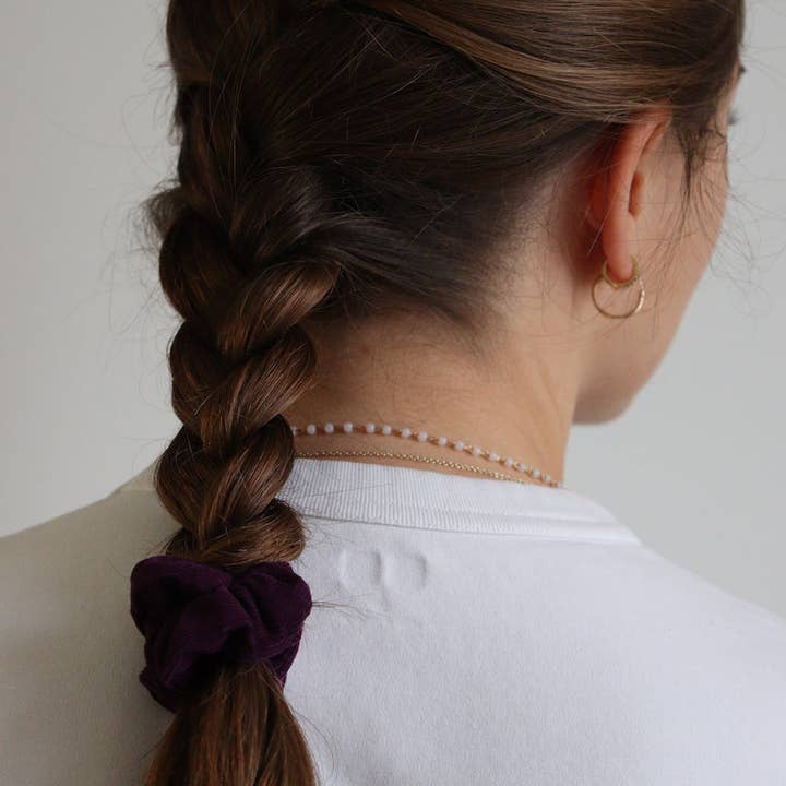 Maho - Wholesale Hair Tie - Gaby purple velvet3