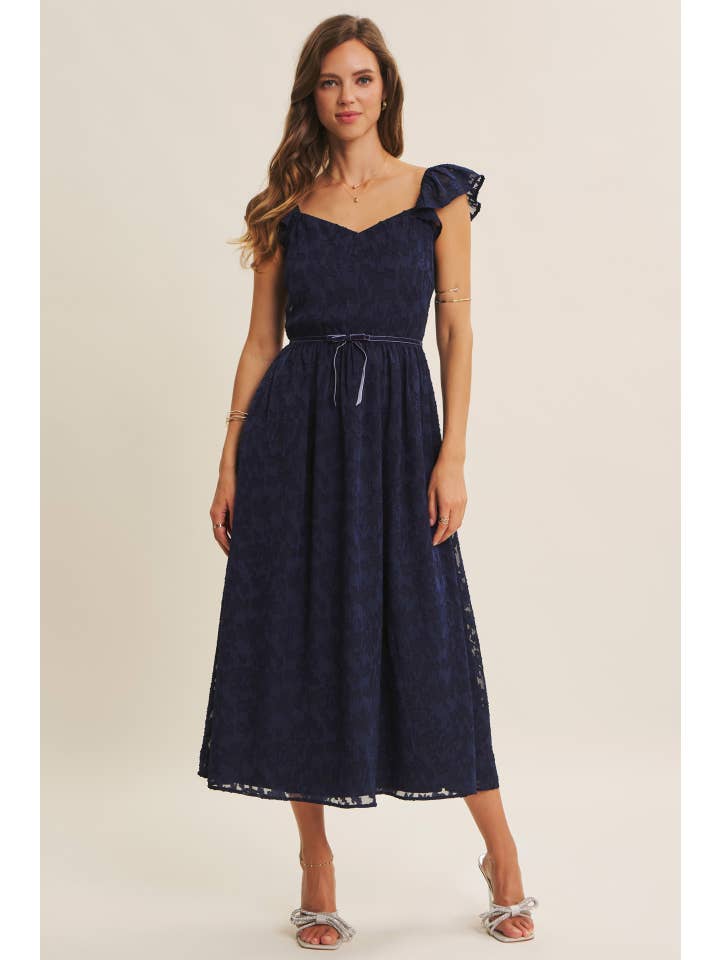 in february – Großhandel Kleid – Damen – MIT REICHER TEXTUR SAMT TAILLEN JACQUARD MIDI KLEID16