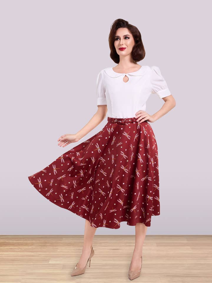 Christine Dragonfly Skirt for wholesale by Lindy Bop / Econotrom S.L.