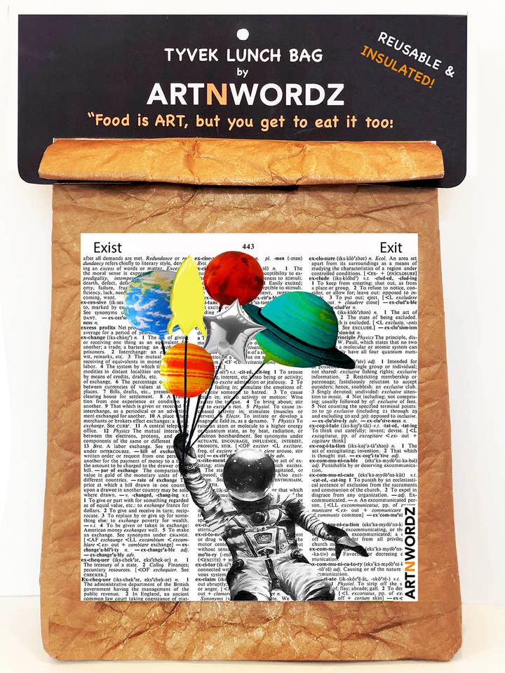 MAJOR TOM LUNCH BAG for wholesale by ARTNWORDZ LLC