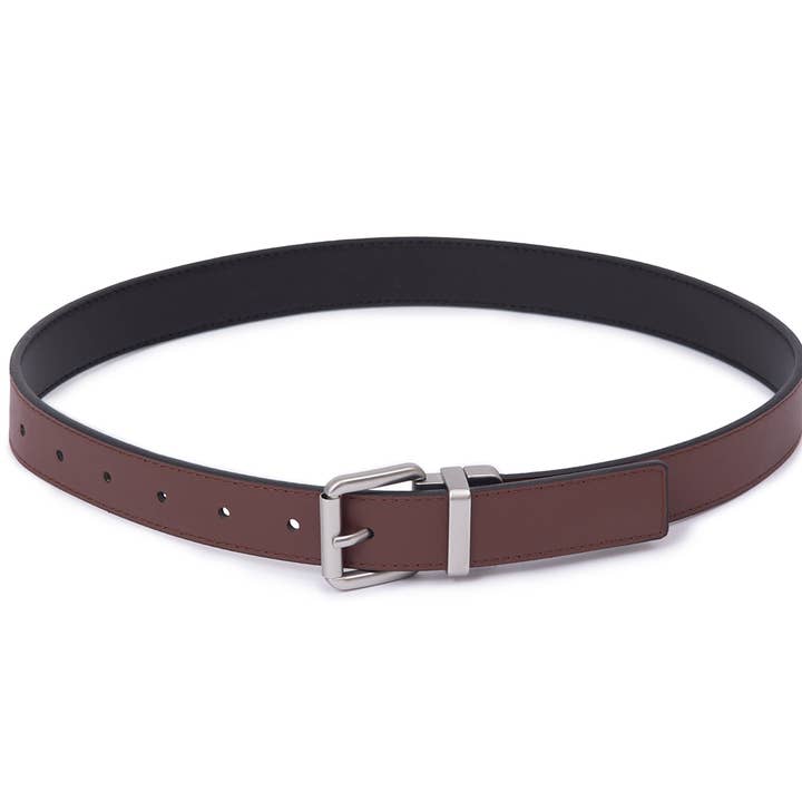 Black Brown Kids Reversible 2-in-1 Belt for wholesale on Faire6
