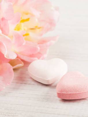 Bomba de Banho - Coração Dia dos Namorados 2 peças por atacado de Em & Oak Soaps and More