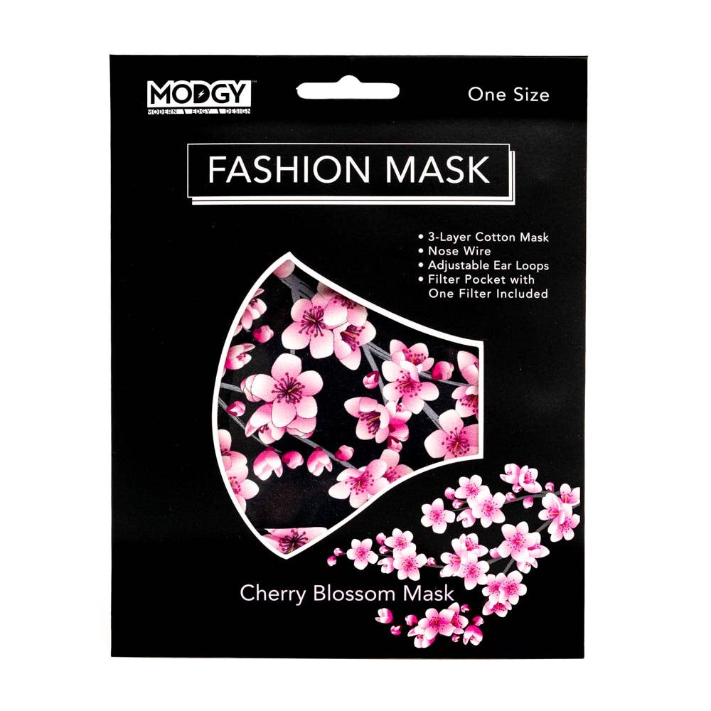 Modgy - Wholesale Protective Face Mask/Shield - Cherry Blossom Fashion Mask6