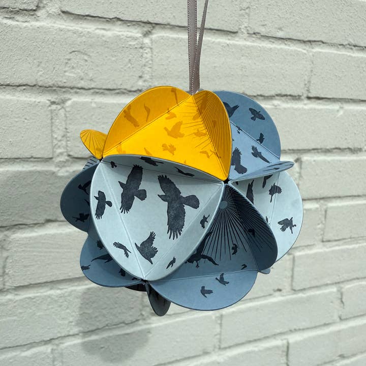 Blackbird Letterpress - Wholesale DIY Craft Kit - icosahedron DIY ornament kit - winter solstice3