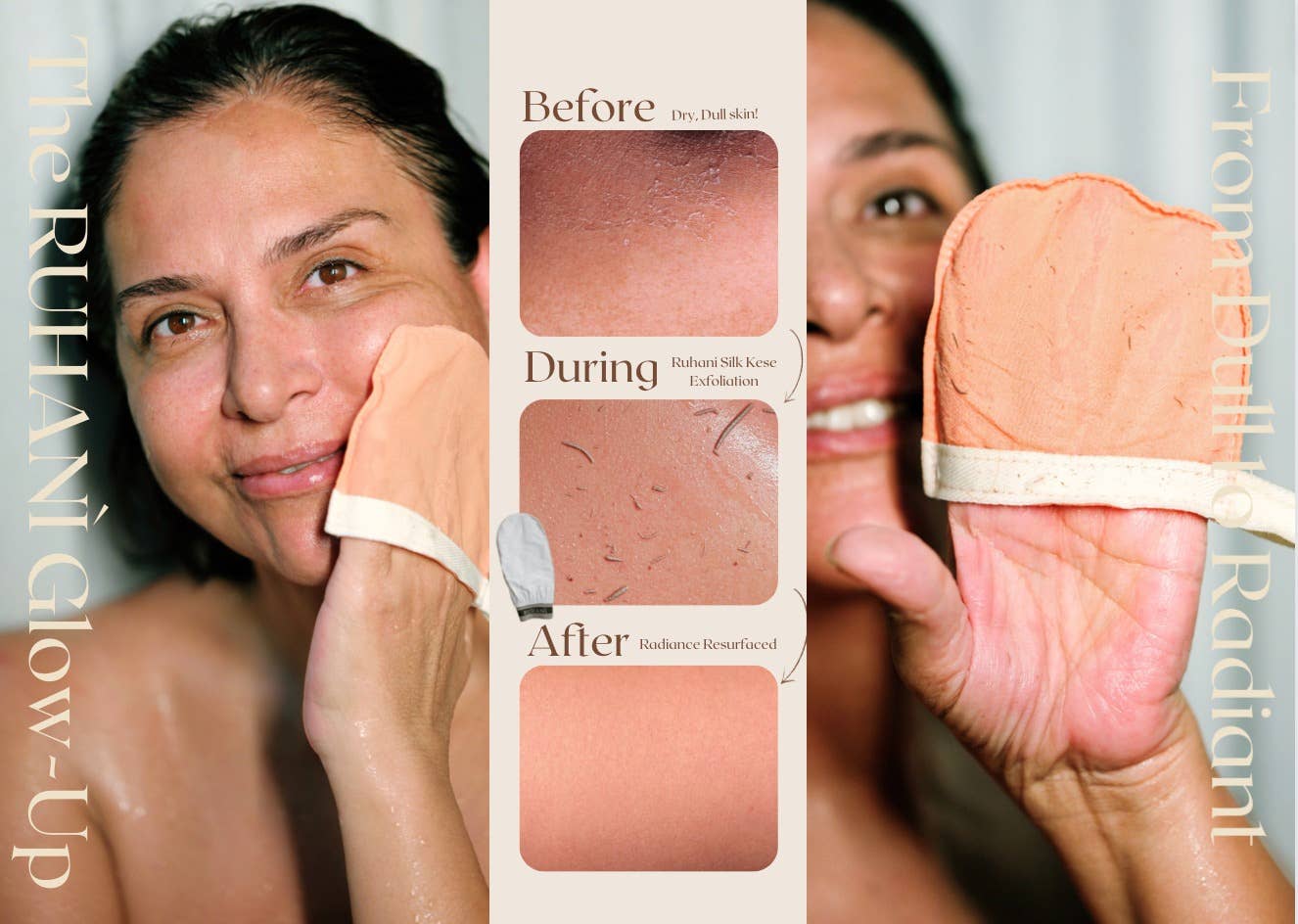 Ruhani - Wholesale Exfoliating Gloves/Mitts - Silk Face Exfoliator - Ancient Turkish Kese1