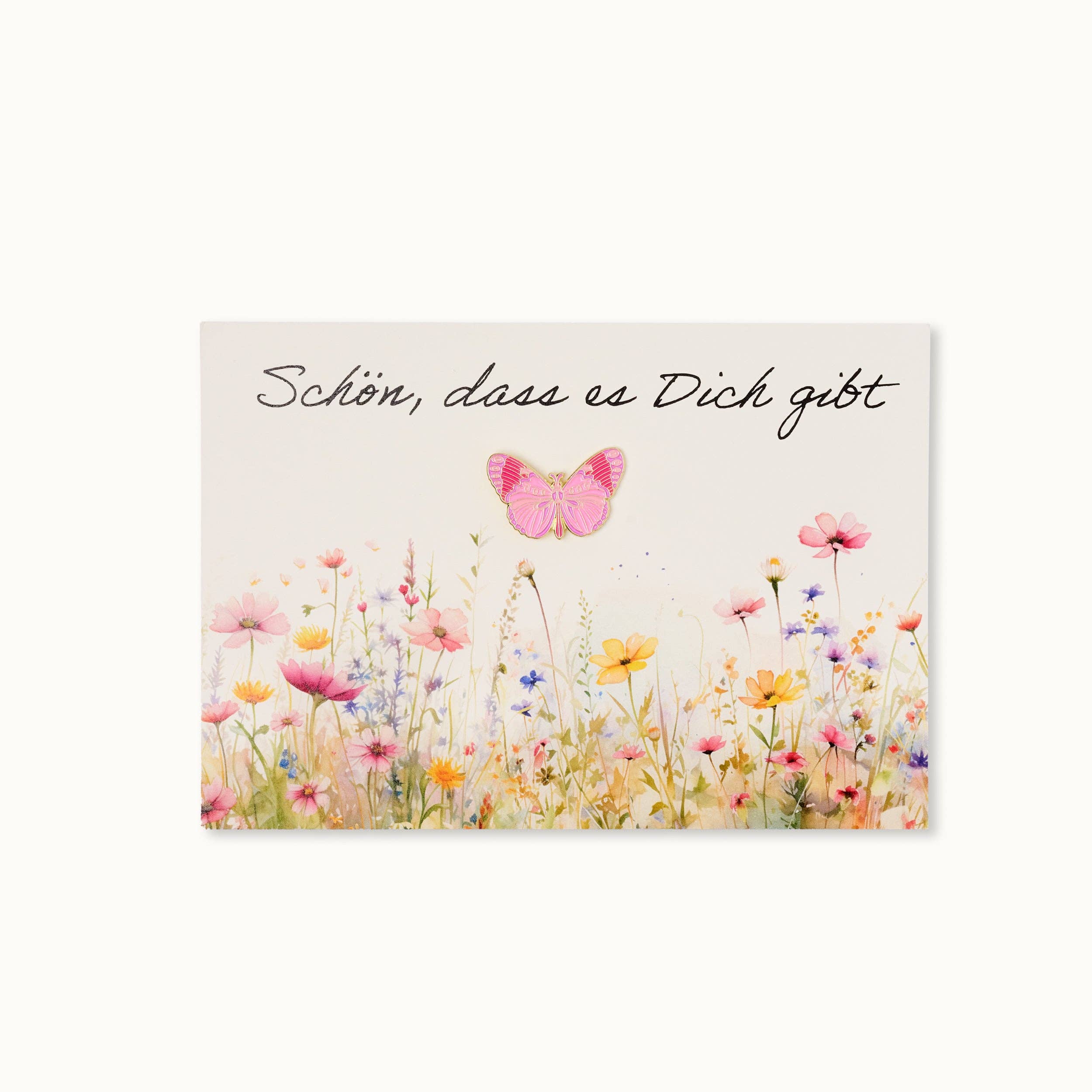 by Vivi. - Wholesale Love Card - Pin-Karte: Schmetterling - Schön, dass es Dich gibt0