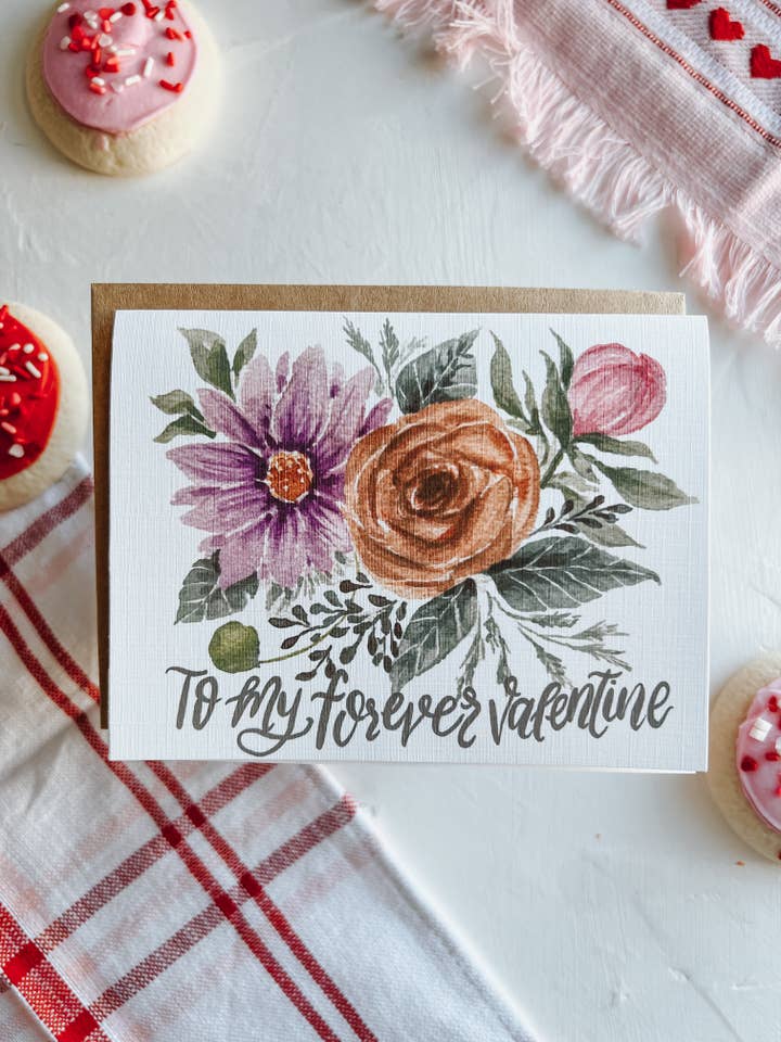 Til min Forever Valentine Lykønskningskort for engroshandel hos MacaelaMade