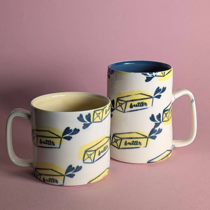Love Butter Mug for wholesale by City in Bloom Ceramics