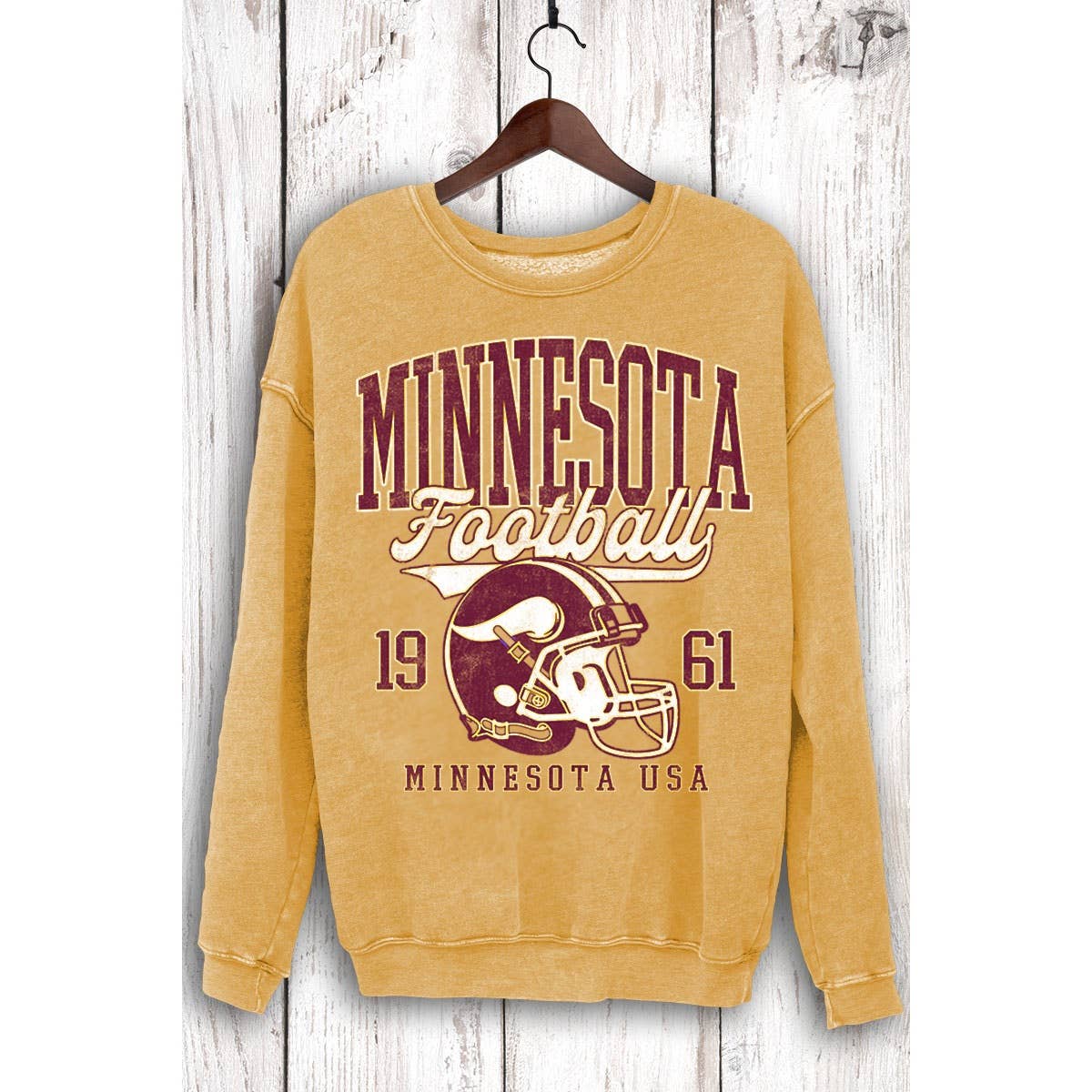 HRTandLUV - Wholesale Sweatshirt - Women's - MINNESOTA FOOTBALL MINERAL SWEATSHIRTS0