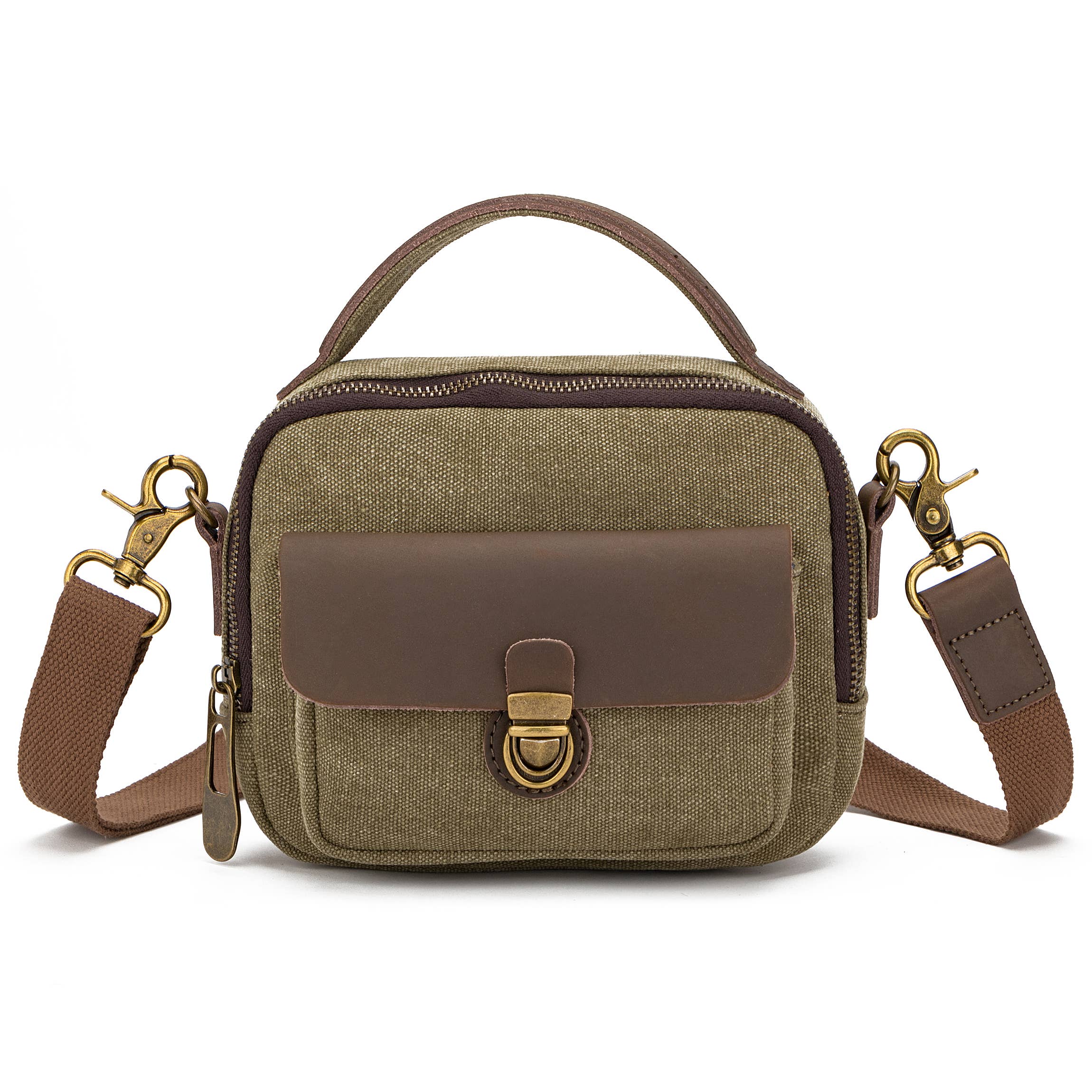 ZEDE PARIS – wholesale Messenger Bag – Women’s – Maison Blanche - Canvas and leather satchel2