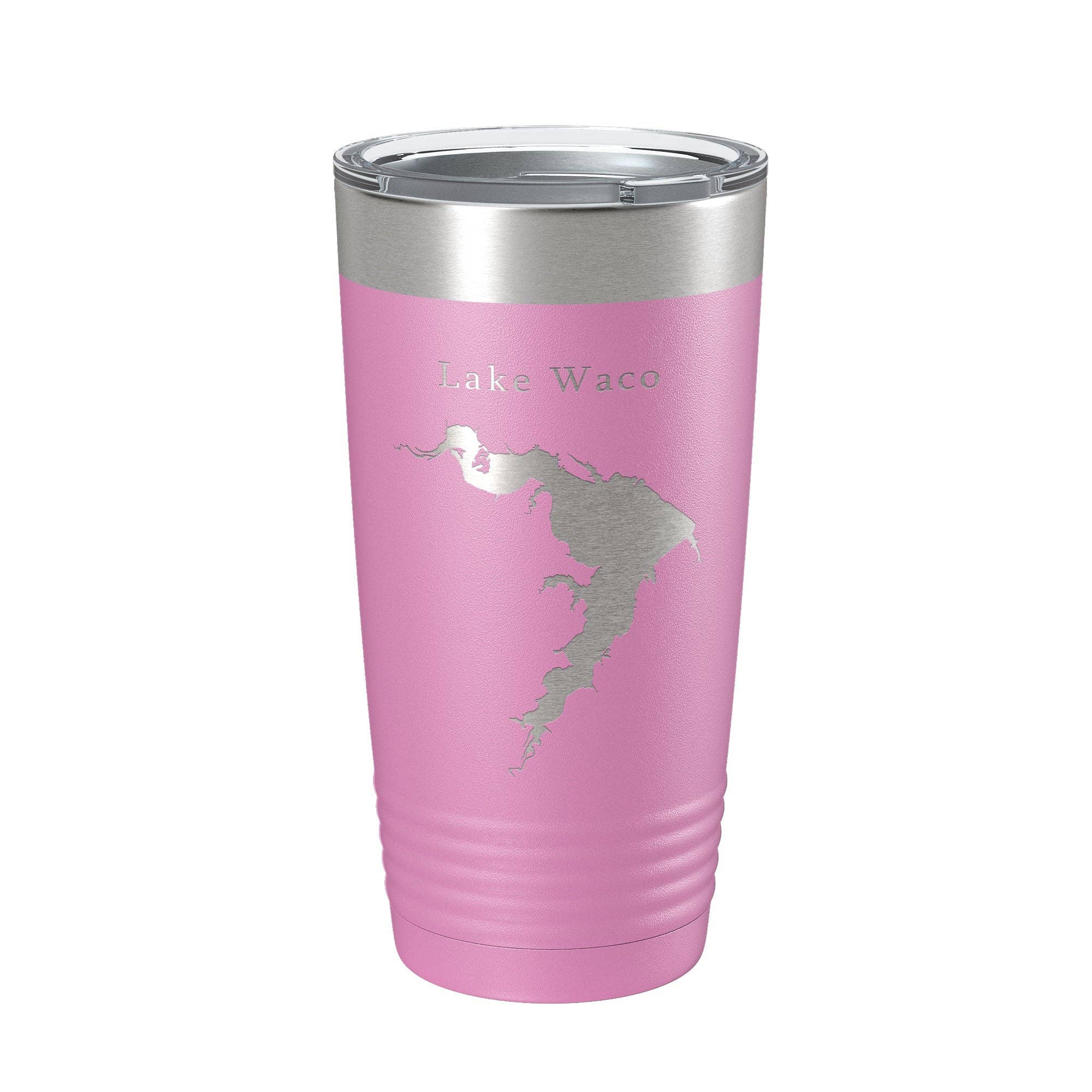 CarveBright - Venta al por mayor Vaso termo - Taza de viaje con forma de mapa de Lake Waco, aislante, grabada con láser, taza de café Texas, 20 onzas14