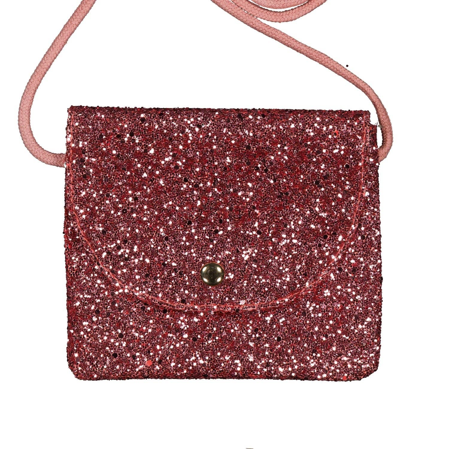 Luciole et Petit Pois - Wholesale Crossbody Bag - Kids - Handbag - Raspberry Glitter1