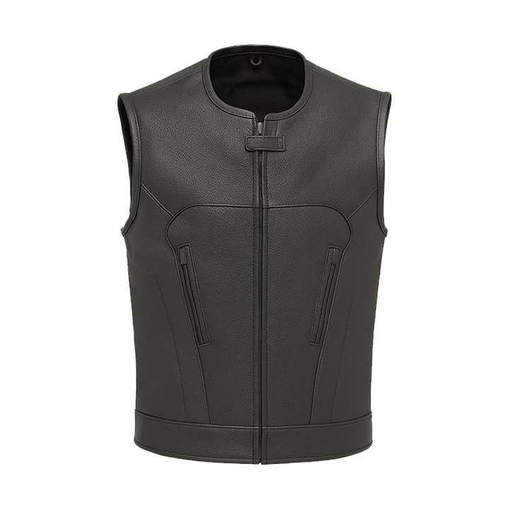 Oblivion Rider - Gilet in Pelle Traforato Stile Swat da Uomo per la vendita all'ingrosso da parte di Pure Leather