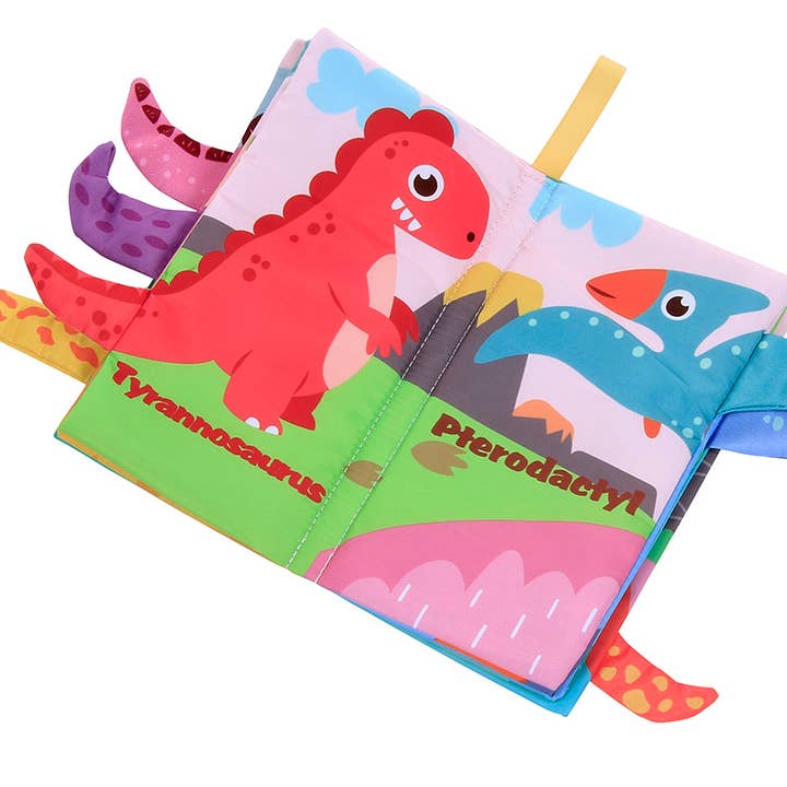 London Bridge & Maison Chic - Wholesale Baby & Toddler Book (0-2) - Animal Tails Cloth Book Assortment Refill4