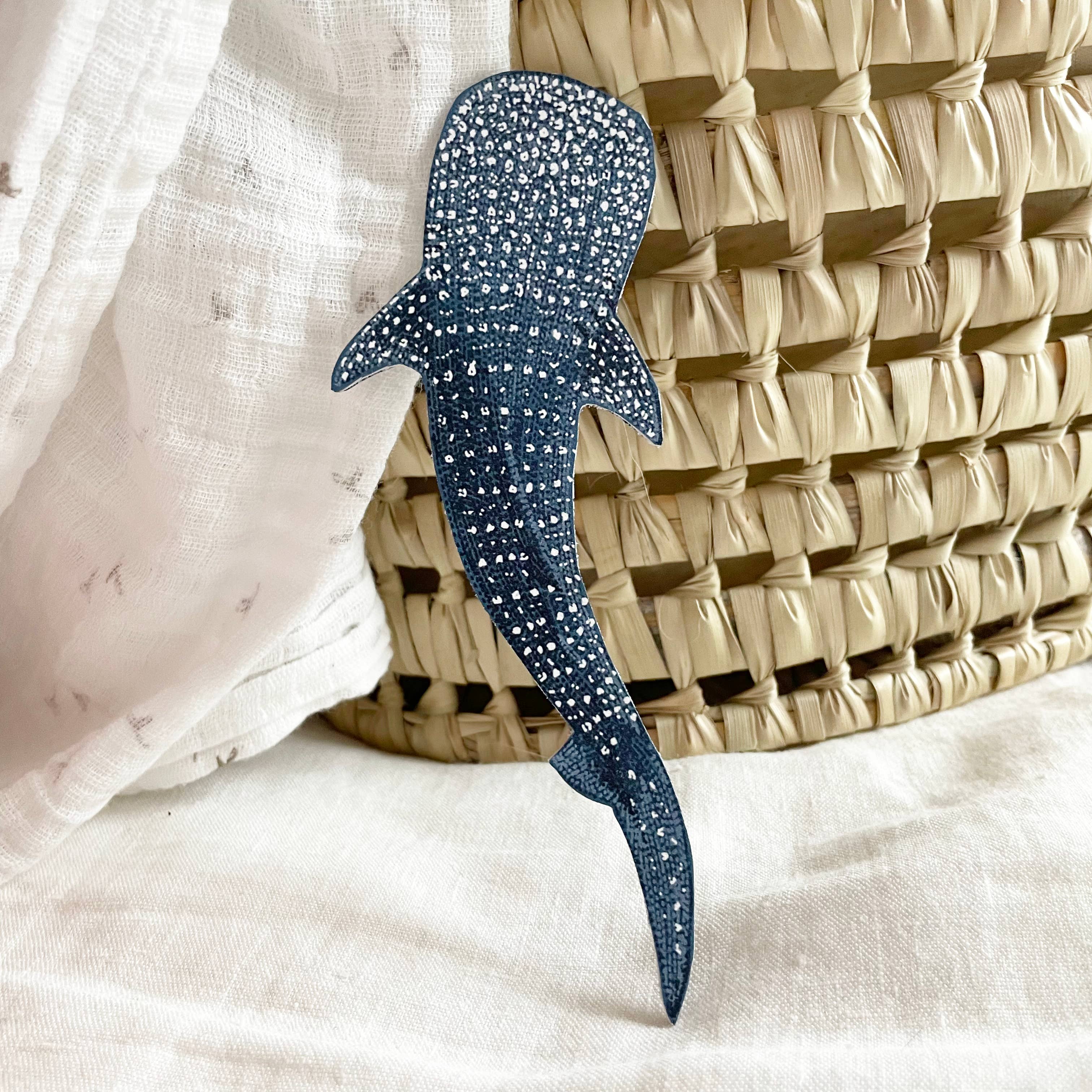 Kelsey Emblow Illustration - Vente Marque-page - Marque-page en cuir Whale Shark4