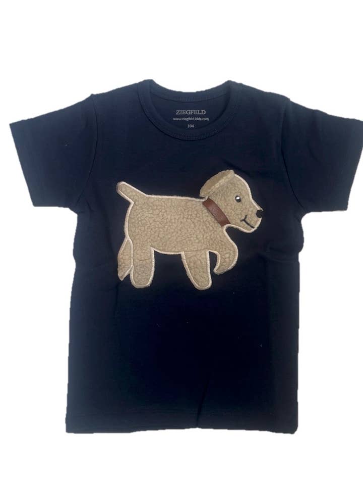 Ziegfeld Kids - Vente T-shirt – enfant - Chemise pour chien BOBBY bleu foncé à manches courtes1