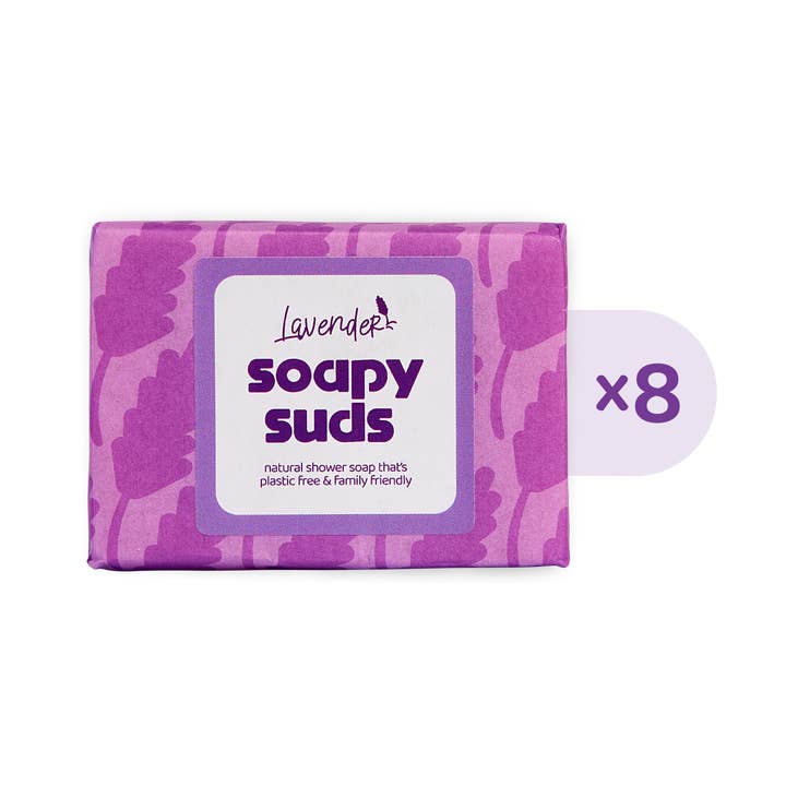 Lavender Soapy Suds Bar (8 x 100g) for wholesale by Pit Putty (UK)
