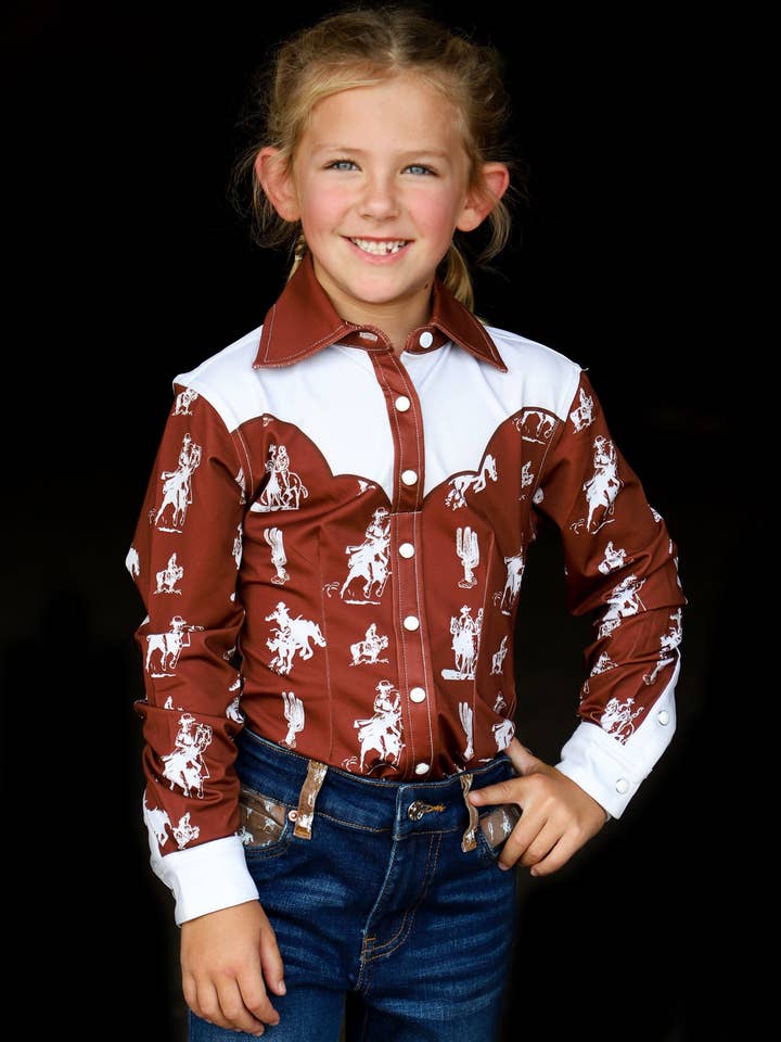 CHEMISE DE RODÉO BUCKAROO PERFORMANCE *YOUTH* pour la vente par Ranch Dress'n