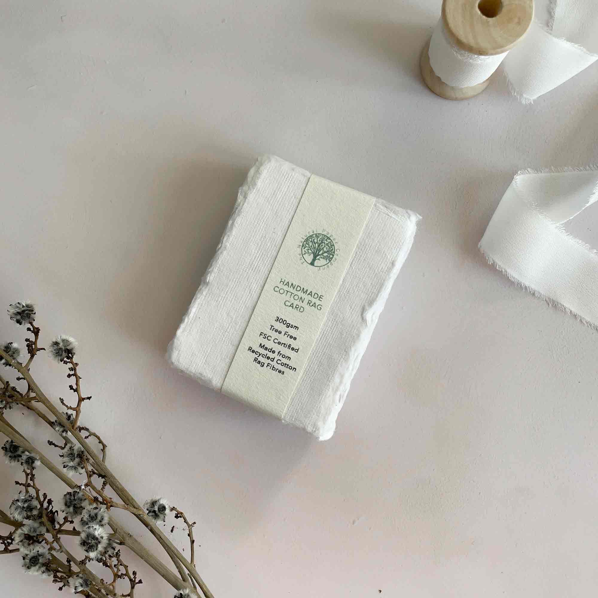 The Natural Paper Company – wholesale Stationery/notecard set – Whisper White Handmade Cotton Rag Paper, Card and Envelopes2