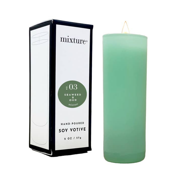 Mixture Home - Wholesale Votive Candle - 2 oz Seafoam Votive