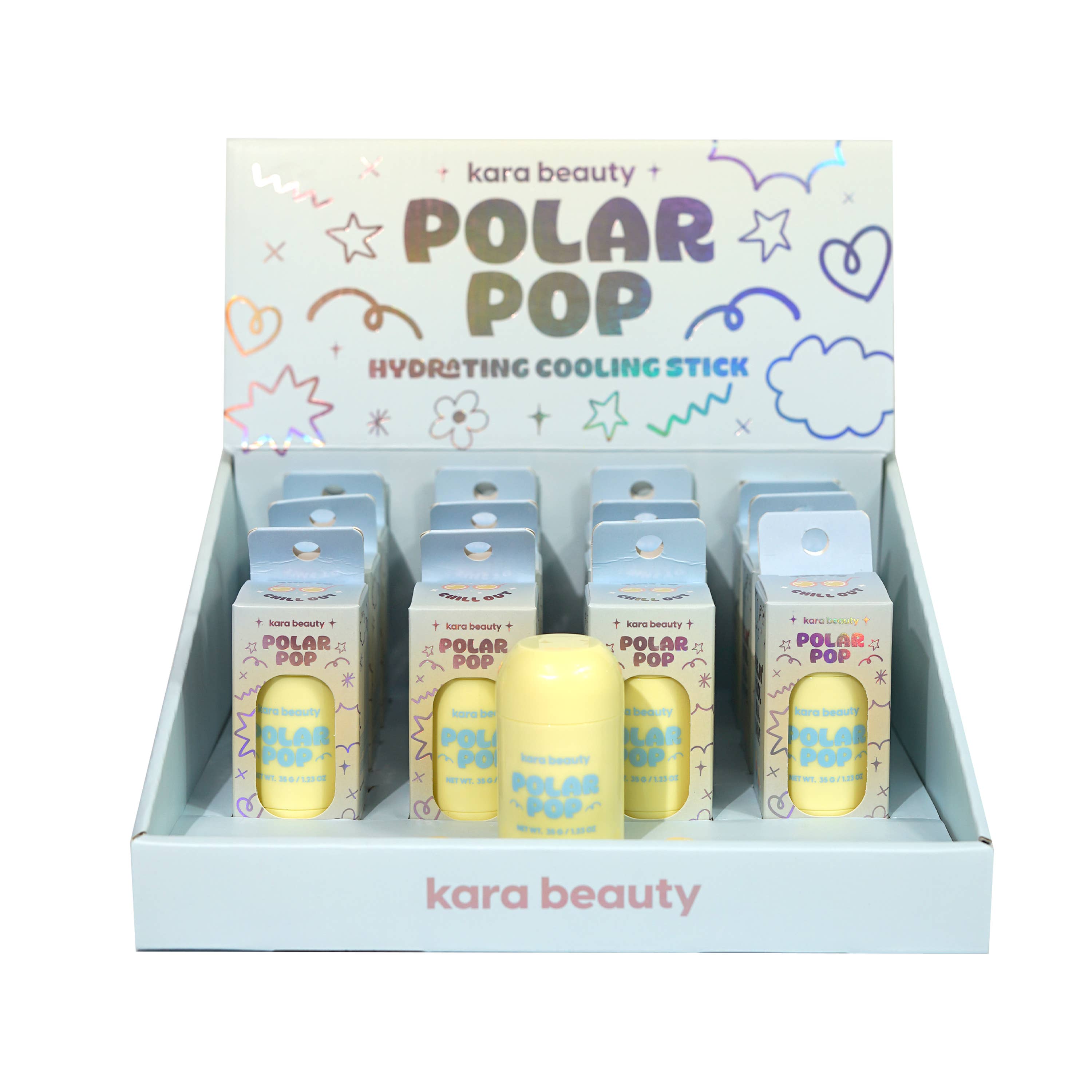 Kara Beauty – Engroshandel Øjencreme – Polar Pop kølestok - Skærmsæt