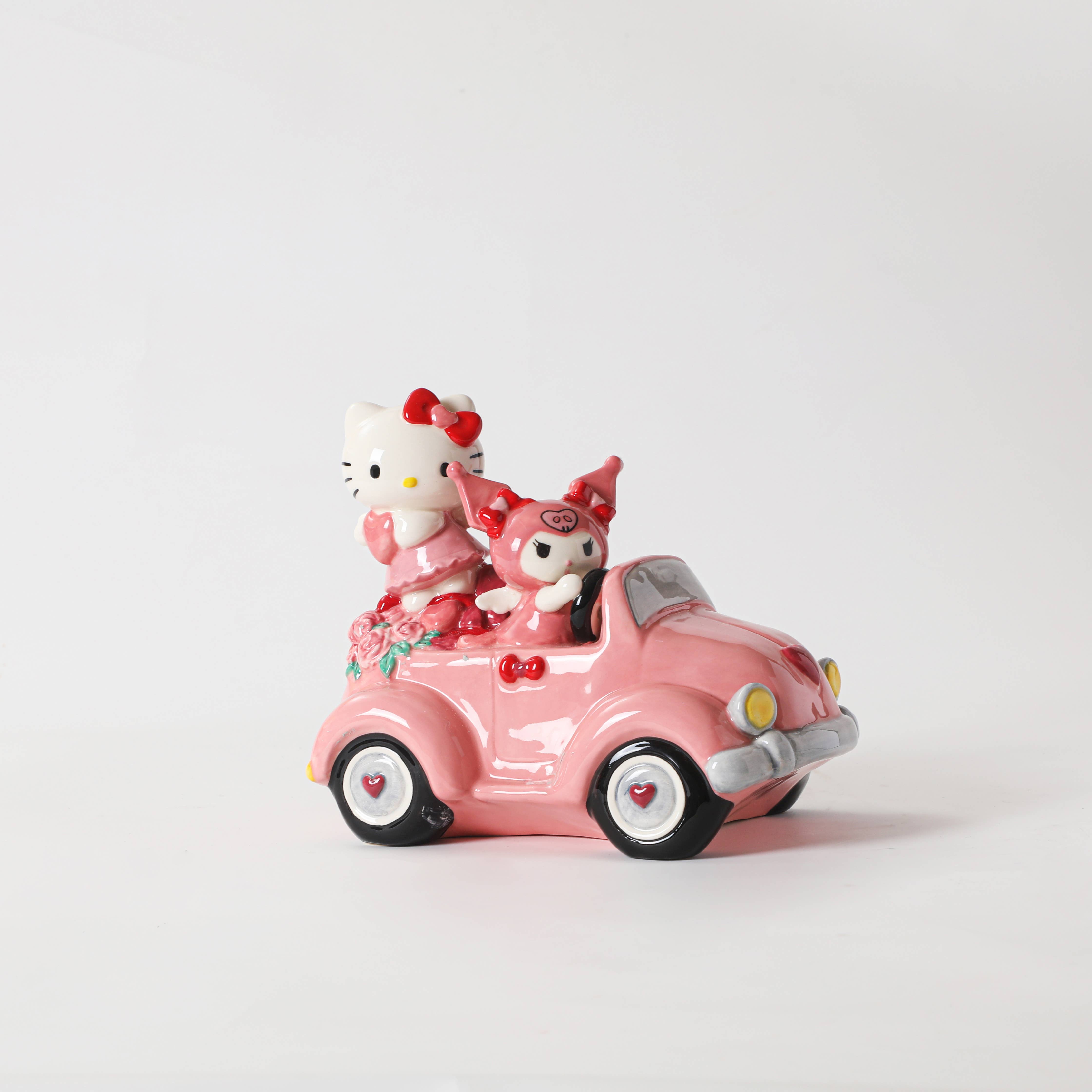 Blue Sky Clayworks - Vente Figurine décorative - Figurine mobile Hello Kitty et Kuromi Saint-Valentin