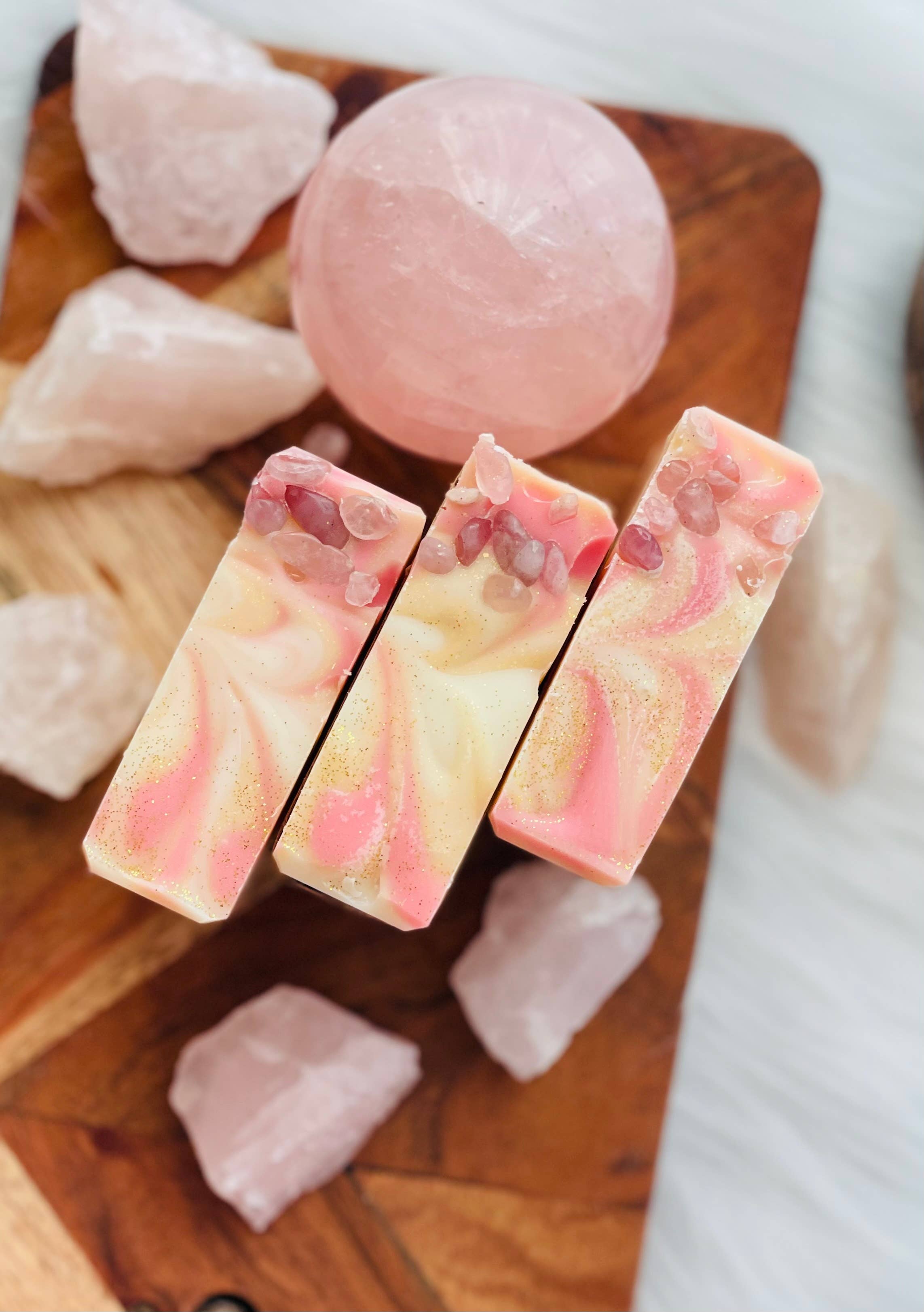 Suds and Sage - Vente Pains de savon - Quartz Rose1