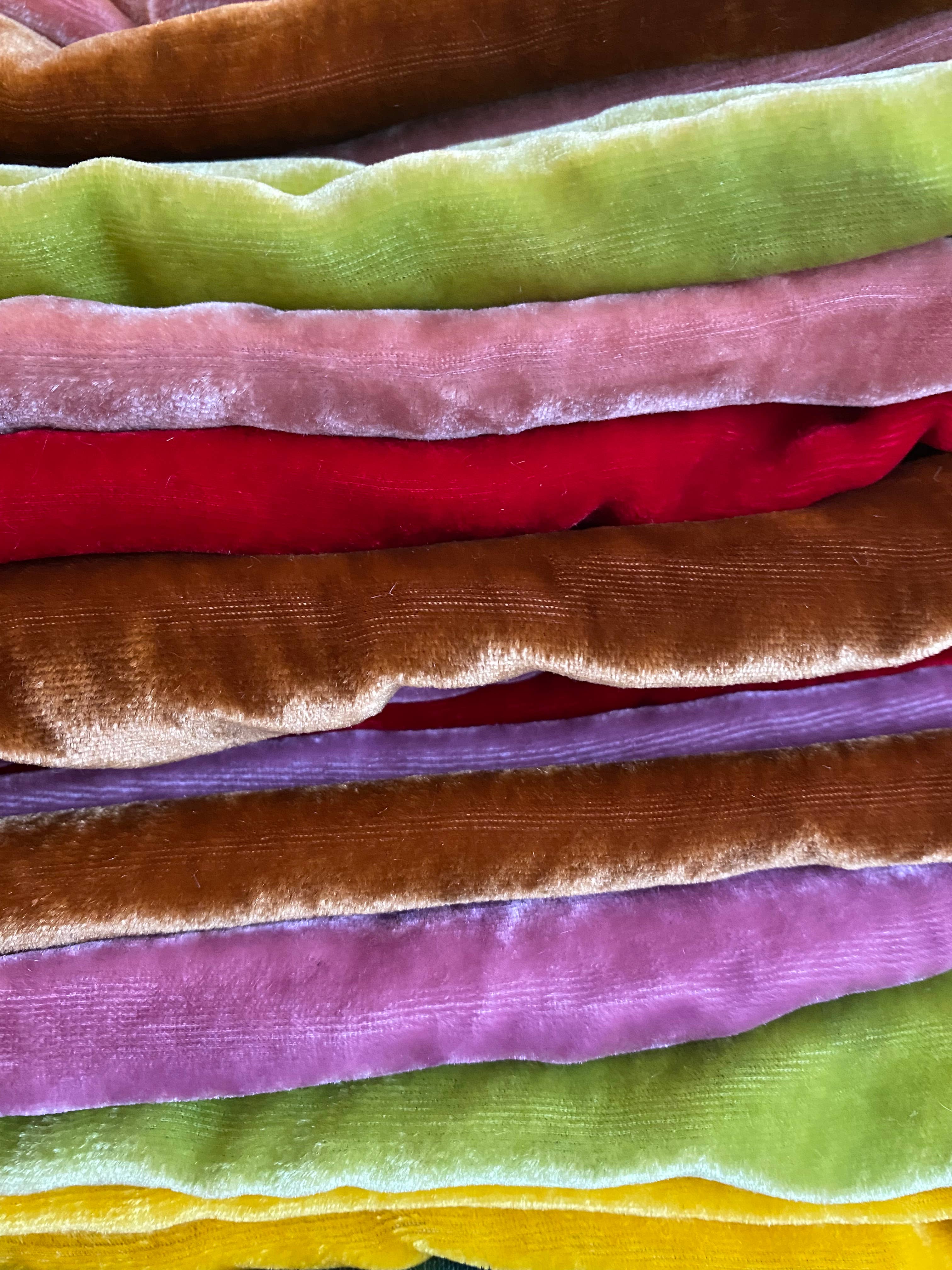 verschiedene Farben Mini-Shopper aus Samt, Handtaschen für den Großhandel auf Faire16