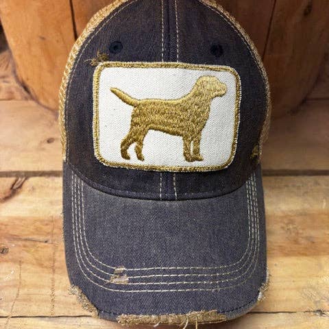 Casquette snapback en détresse Lab Pup pour la vente par The Goat Stock