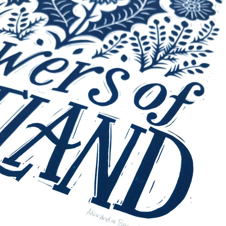 Alexandra Snowdon – wholesale Art print – Flowers of Scotland Print3