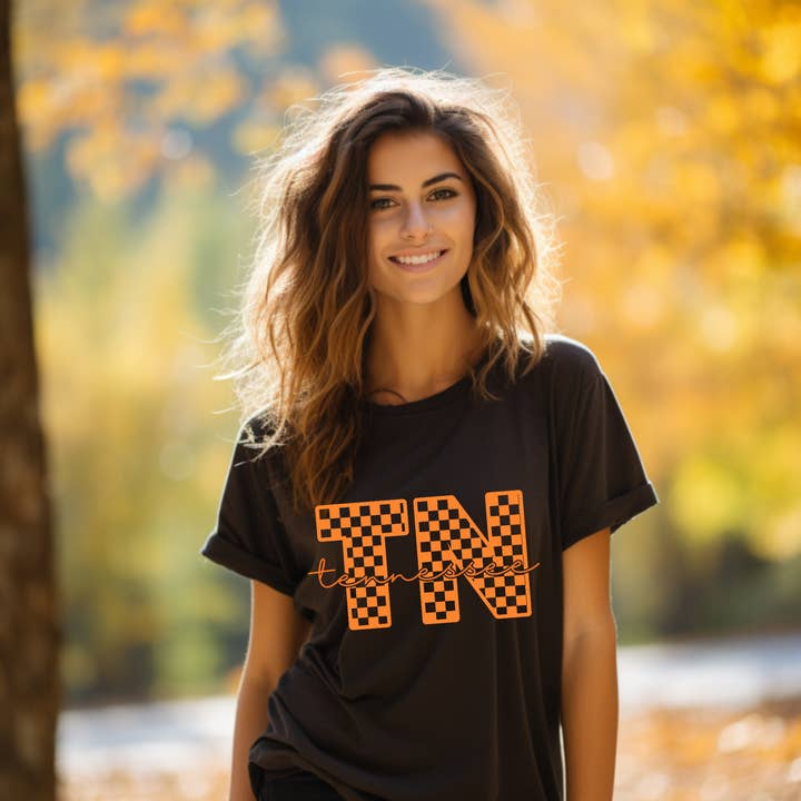 TEELUX - Wholesale Sublimation Transfer - (shirt not included)Tennessee TN in Bright Orange - Screen print Transfer4