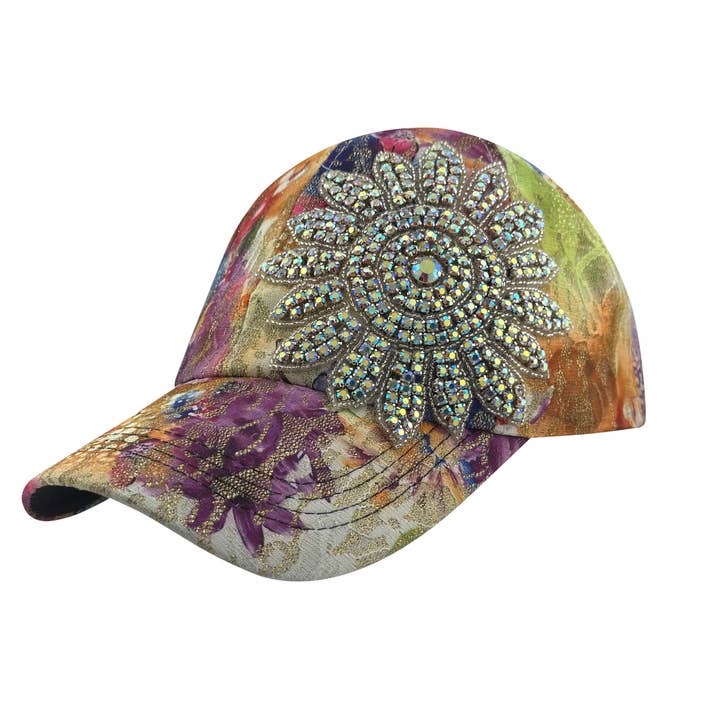 CAPPELLO DA FIORE IN FOGLIA D'ORO CRISTALLIZZATO per la vendita all'ingrosso da parte di The Alabama Girl