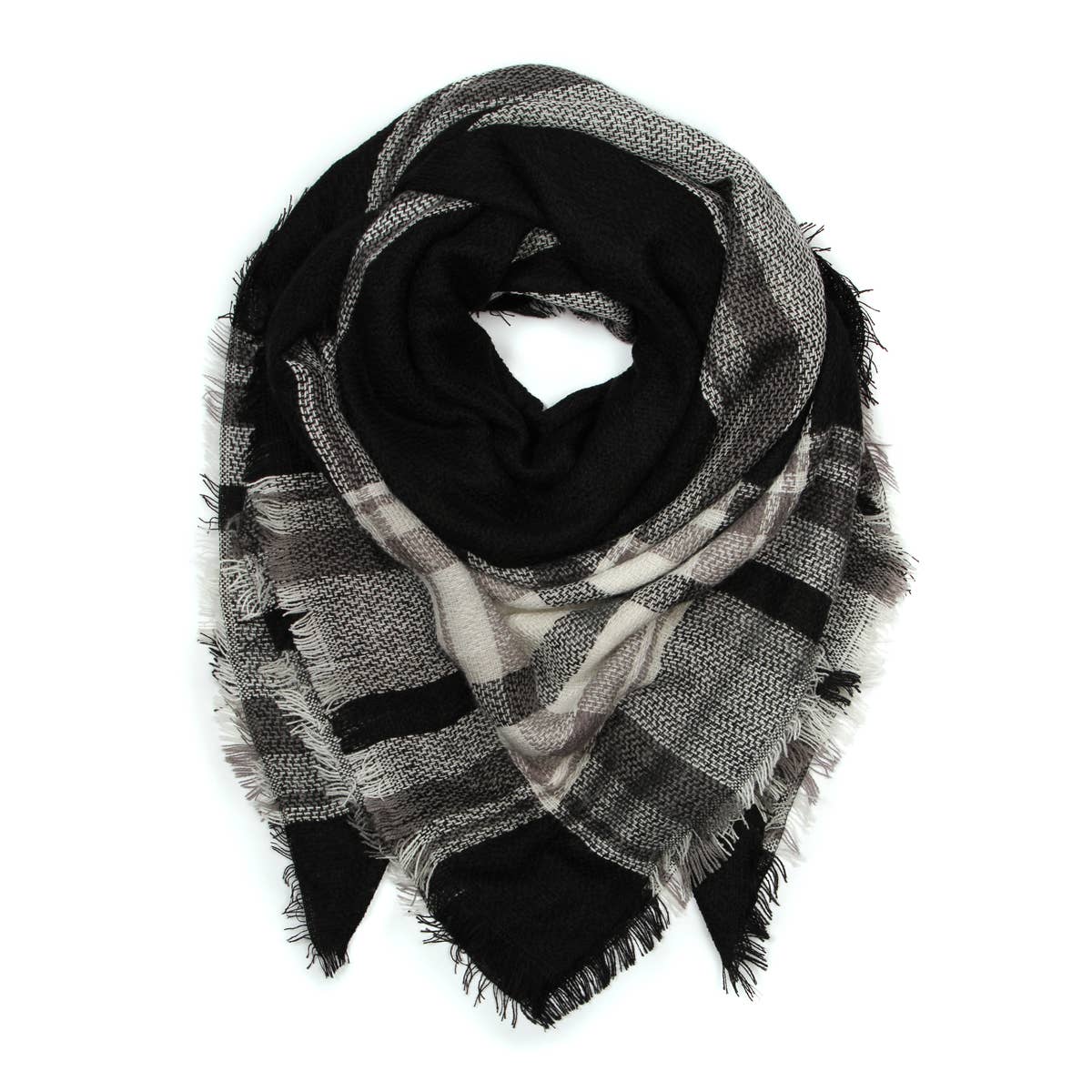 MYS Wholesale Inc - Wholesale Scarf - Women's - Blanket Fringed Scarf1