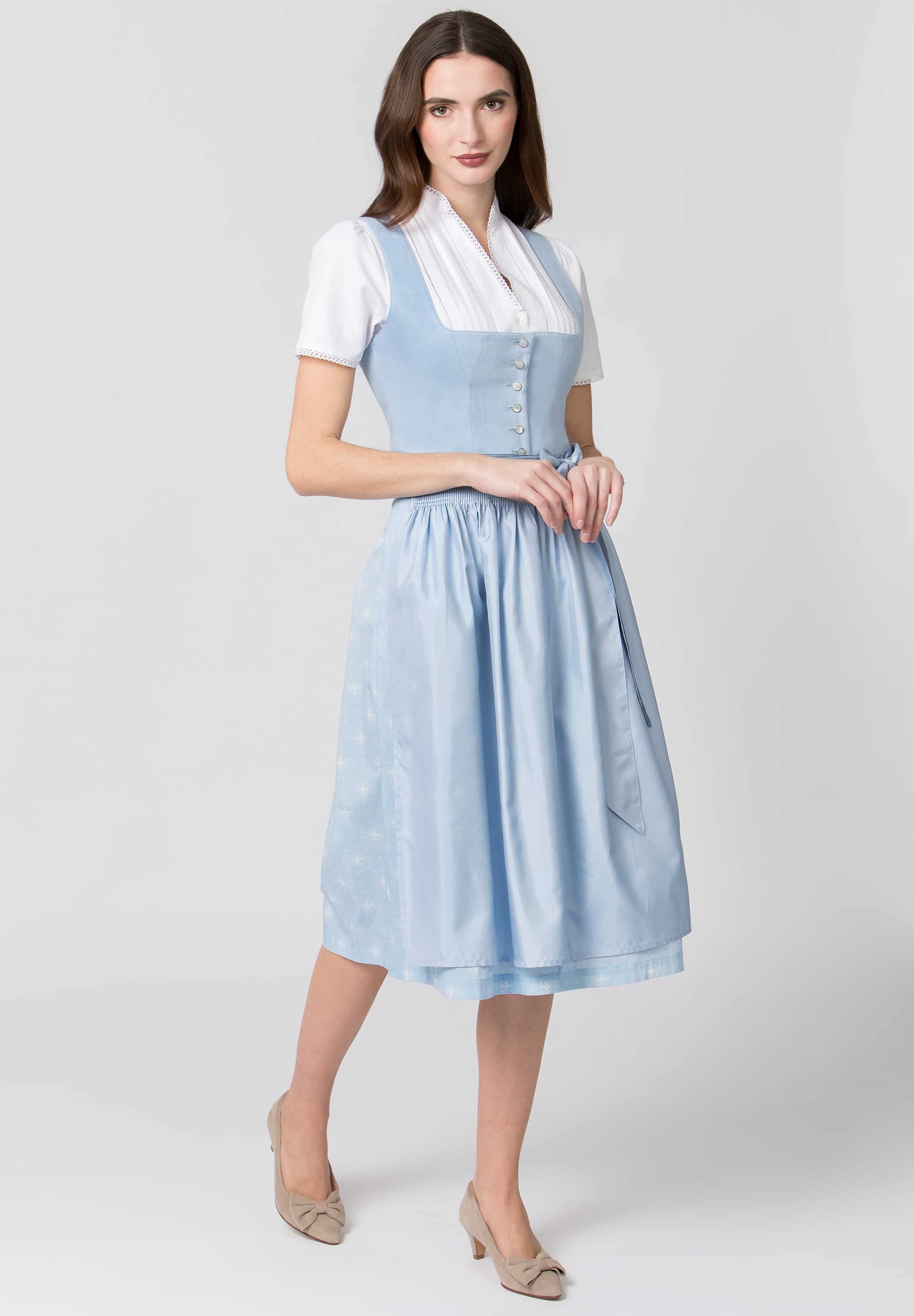 light blue Dirndl Chantal for wholesale on Faire1