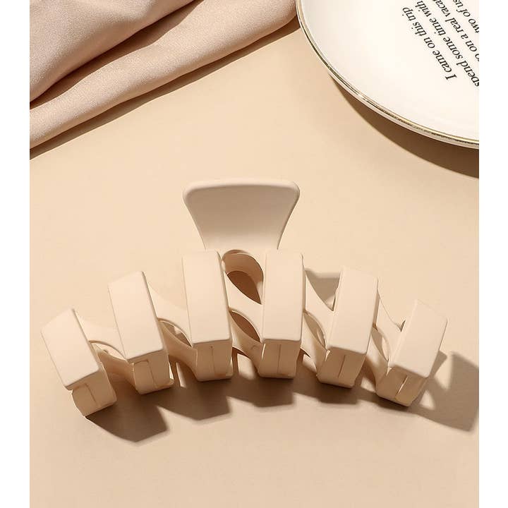 LadyJuneAccessories - Venta al por mayor Horquilla para el pelo - Mujer - *REBAJADAS* Pinzas para el pelo de color beige, pinza grande para el pelo