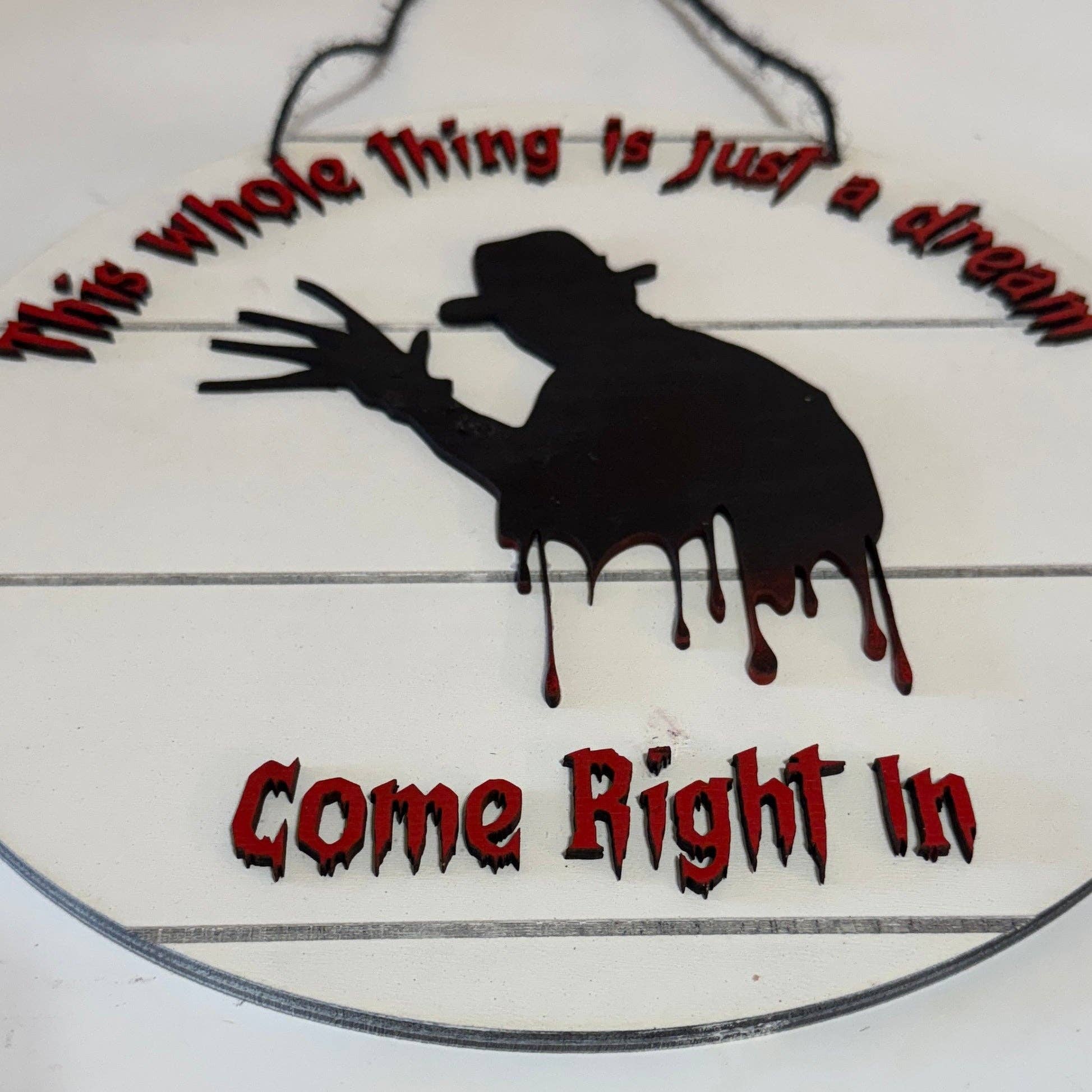 Hillbilly Hippy - Wholesale Sign - Freddy Krueger - Nightmare on Elm Street Welcome Sign3