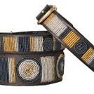 Metallic Circle of Life Beaded Dog Collar for wholesale by The Kenyan Collection Inc. dba TKC Inc