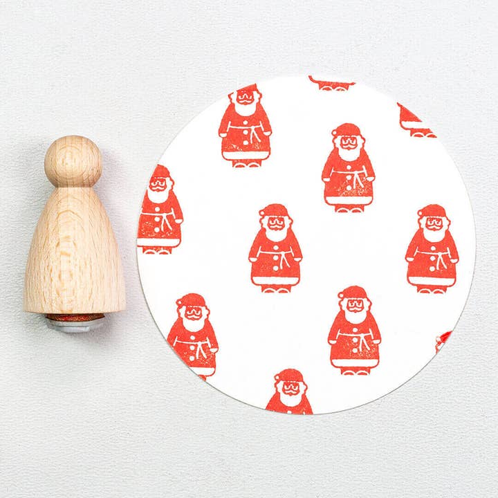 12x Stamp | Small Santa Claus for wholesale by Perlenfischer