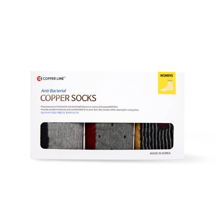 Koppar antivirala strumpor för wholesale av Copperline