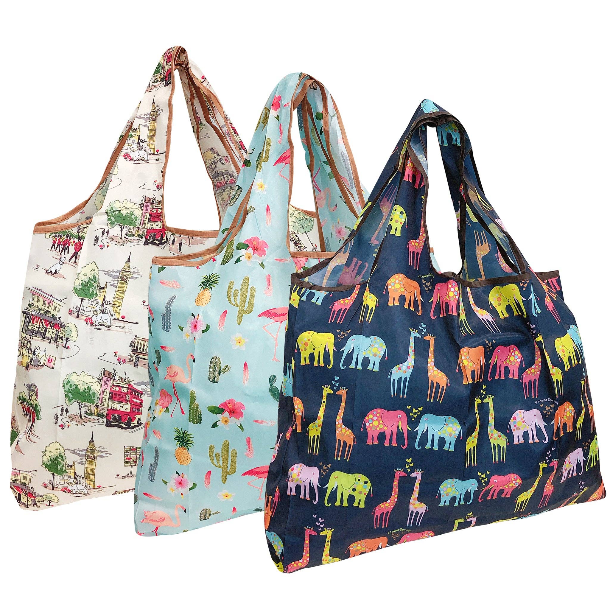 Wrapables.com - Wholesale Grocery/Shopping Bag - Wrapables Eco-Friendly Large Nylon Reusable  Bags (Set of 3)6