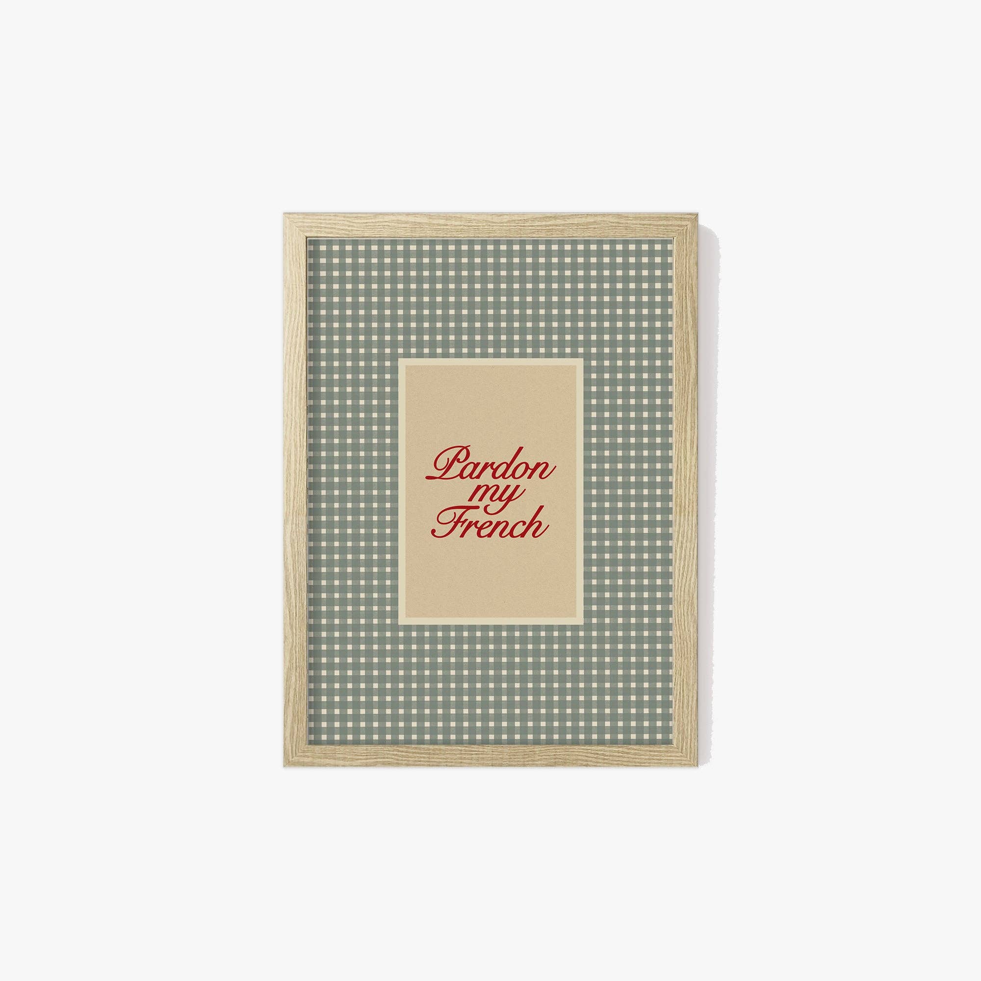 Lune Club - Wholesale Art Print - Pardon My French Checkered Print10