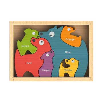 Dog Family Bilingual Puzzle (English-Spanish) for wholesale by Stortz- Begin Again