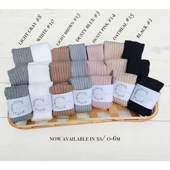 OLIVE & CRADLE - Wholesale Tights - Kids - Ribbed Tights Stockings