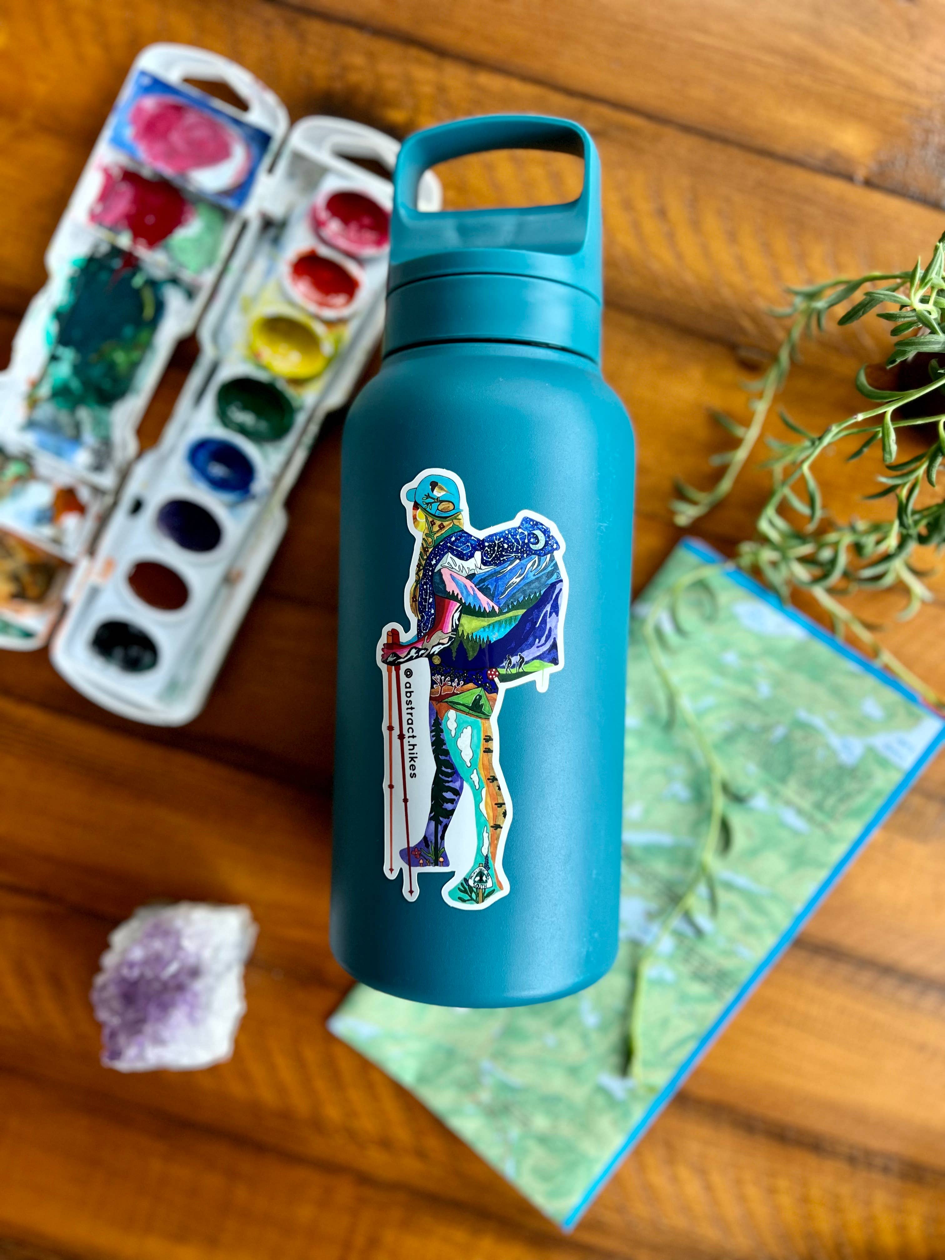 Abstract Hikes - Wholesale Sticker - Hiking Sticker: "Sage"2