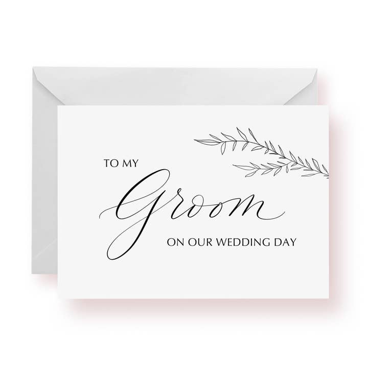 To My Groom On Our Wedding Day for wholesale by Love Struck Lettering