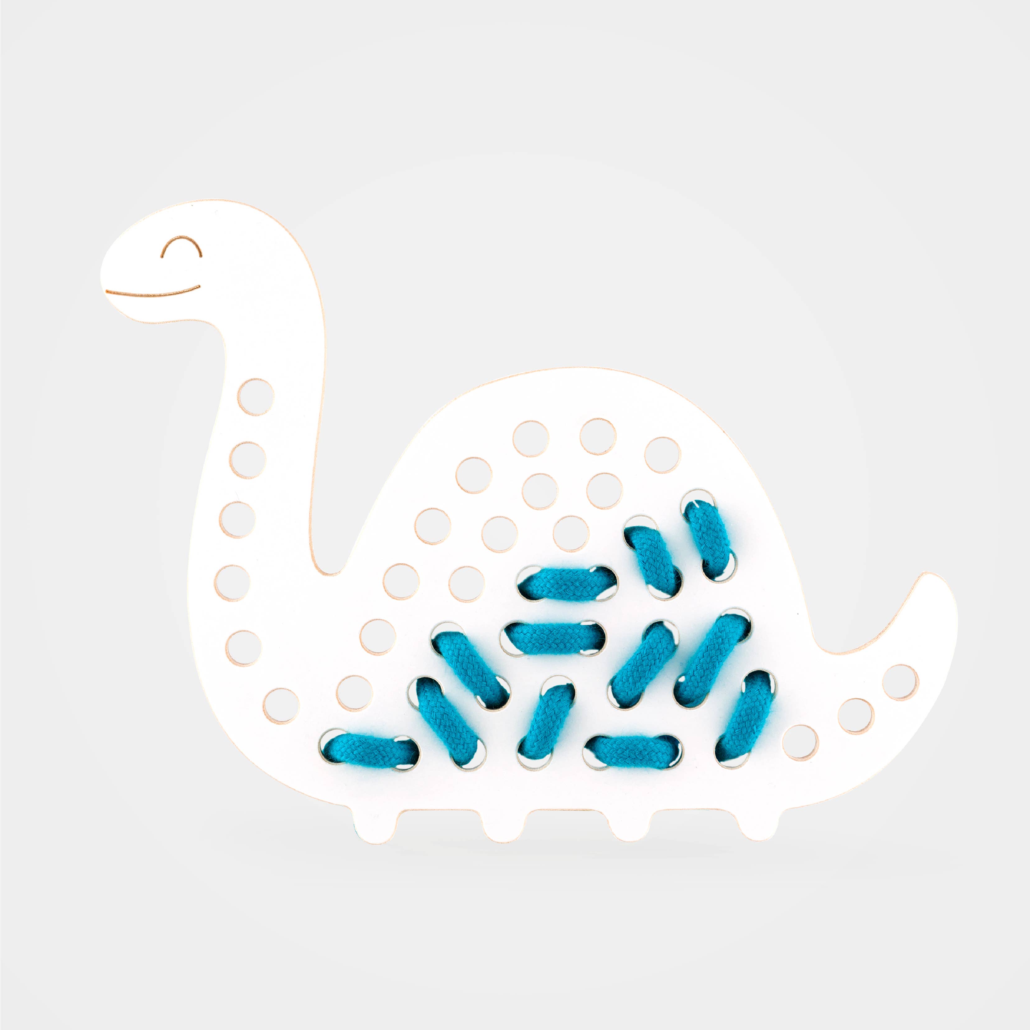 milin - Venta al por mayor Juguete de madera - Niños - Max the Dinosaur, juguete de cordones de madera, montessori3