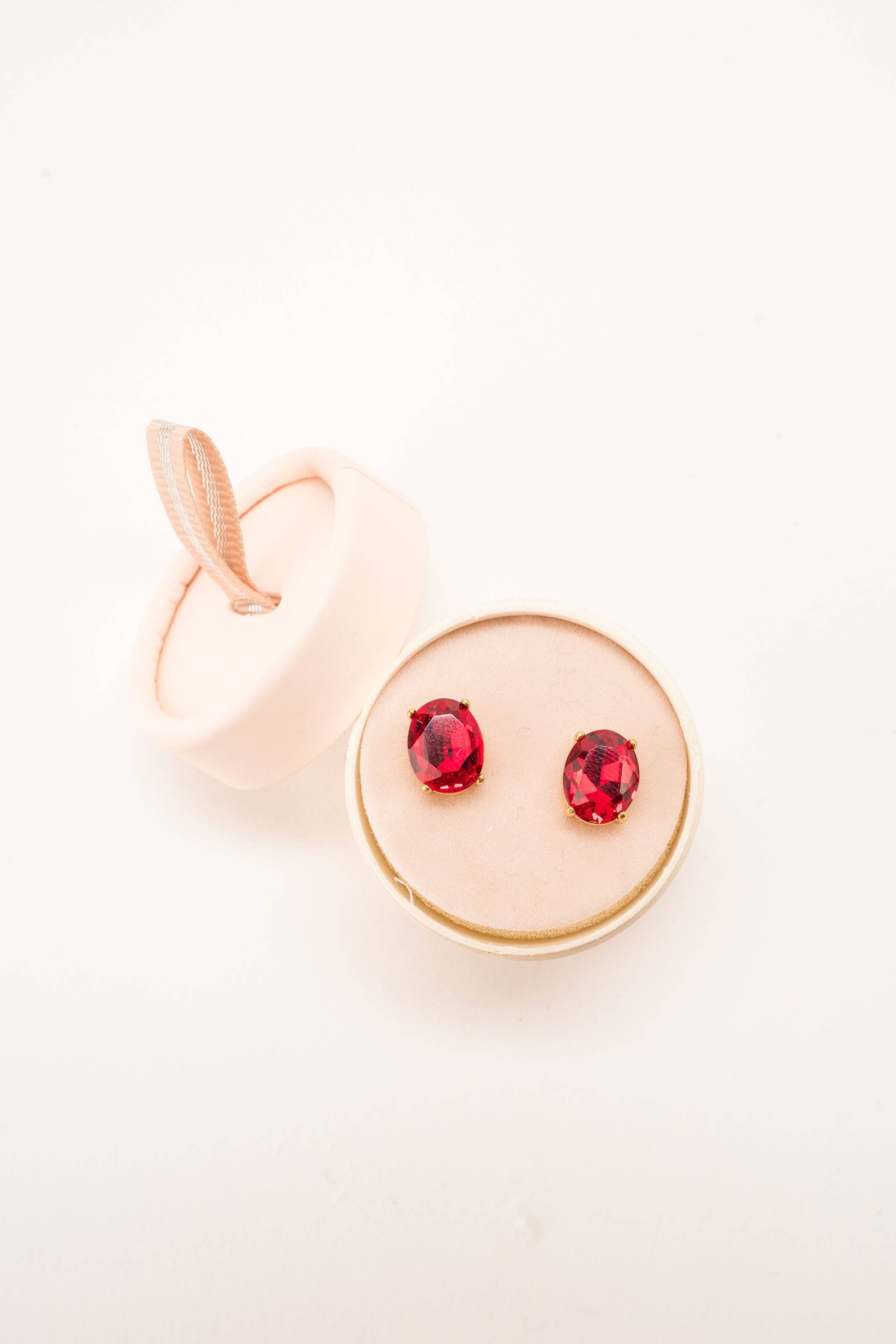 Violet & Brooks - Vente Clous d'oreille - Boucles d'oreilles à tige en cristal étincelant Mia10