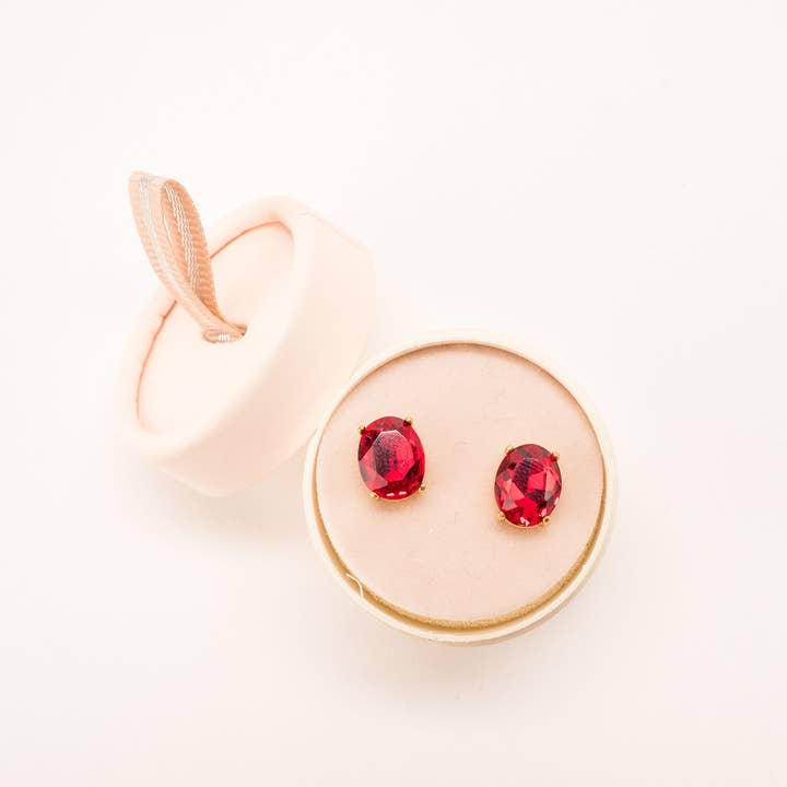 Violet & Brooks - Vente Clous d'oreille - Boucles d'oreilles à tige en cristal étincelant Mia10