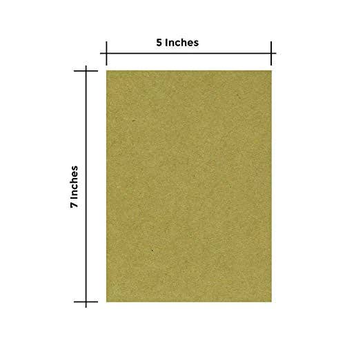 Fine Cardstock – material para artesanato por atacado – 25 folhas de cartão chipboard, 30 pt (0,77 mm) de espessura com peso médio, papel kraft marrom para artesanato e embalagem (12,7 x 17,8 cm)2